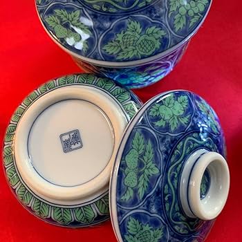 Amazon.co.jp: 前畑陶器 庫山窯 角長皿 蓋付き小鉢 茶碗蒸し